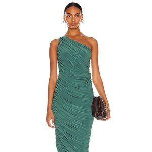 Norma Kamali Diana Gown in Mountain Green Size S